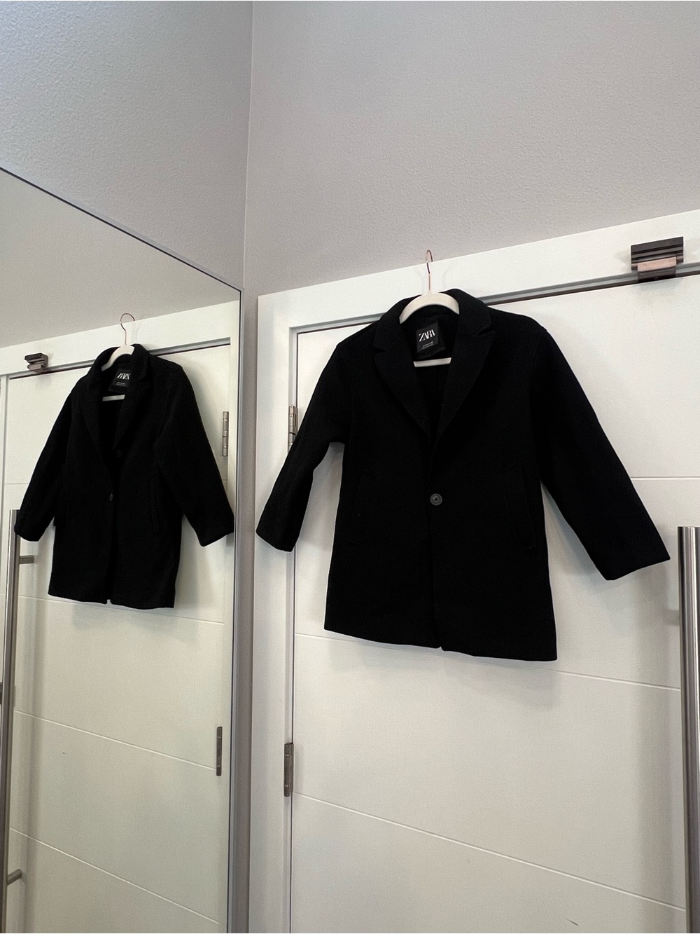 ZARA Kids Black Single-Button Coat size 8-9